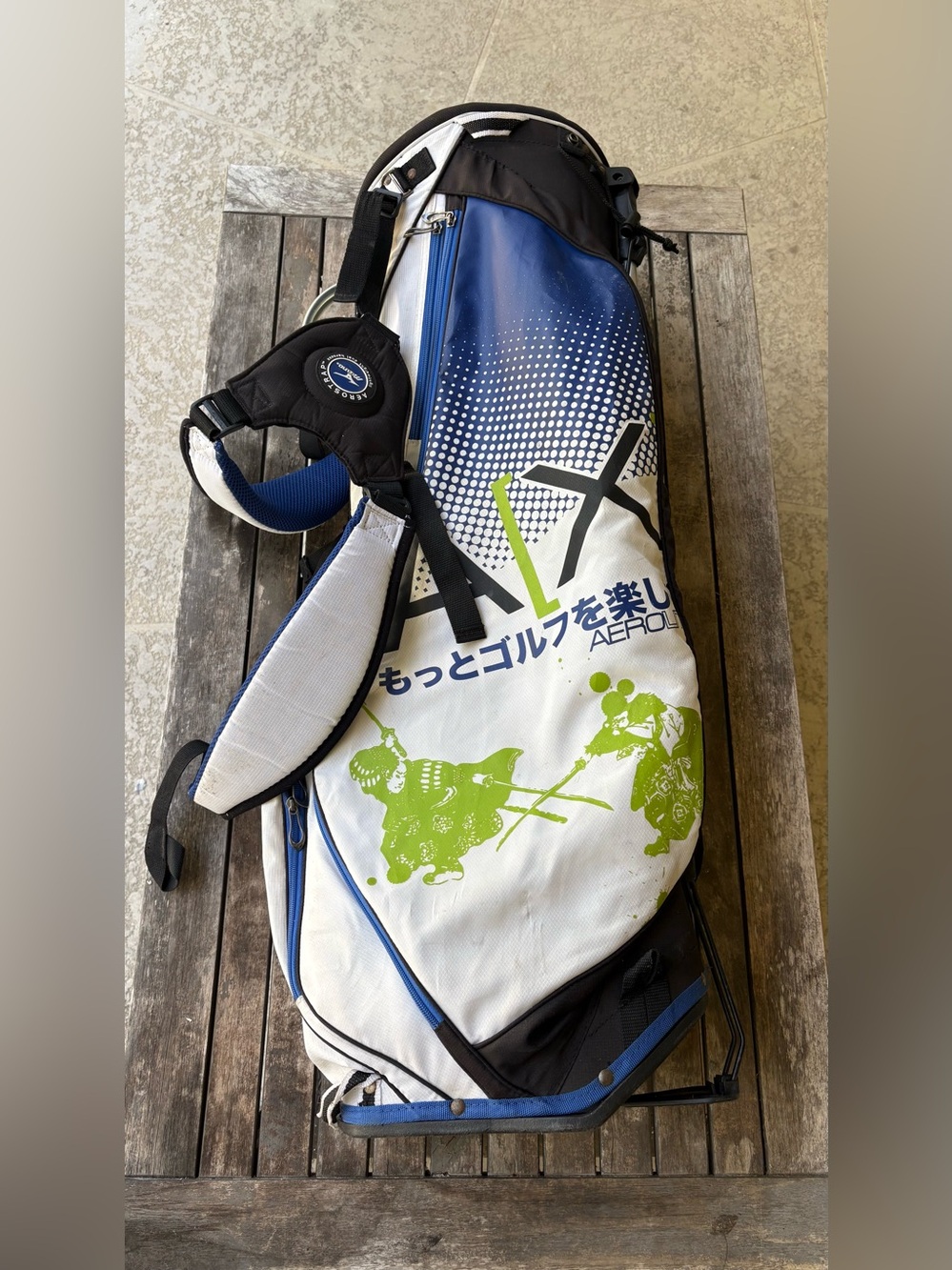 Mizuno Aerolite Samurai Golf Stand Bag 7 Way Divider Dual Strap